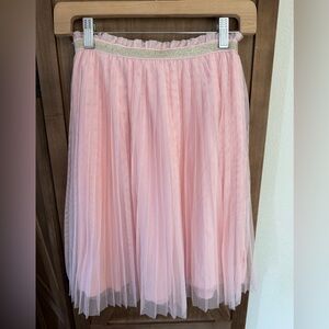 Hanna Andersson Pink Midi A-Line Skirt
